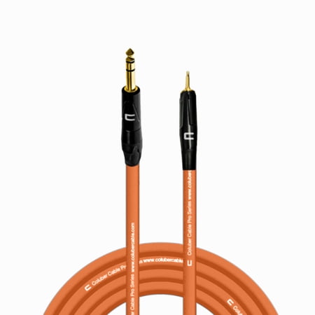 Coluber Cable 1/4" TRS Male to 3.5 TS Male 3-Pin Microphone Audio Connector