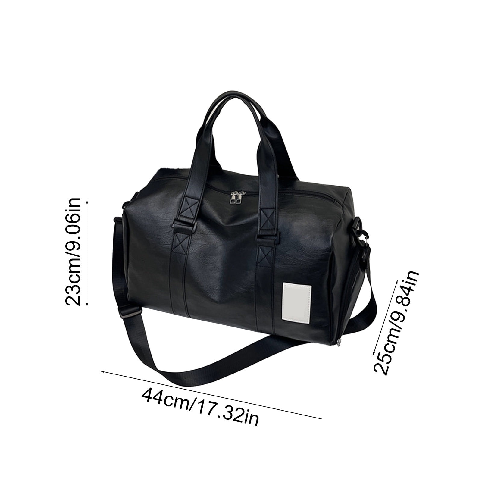 Dxssxc Large Capacity Travel Bag Organizer for Men Women - Wet Dry Separation Bag with Shoe Compartment for Gym Fitness Swimming - Waterproof PU Crossbody Luggage Boarding Bag