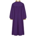 thumbnail image 2 of vastwit Kids Boys Girls Choir Robe Graduation Gowns Baptisms Church Robe Halloween Cosplay Judge Costume Purple 6, 2 of 5