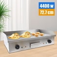 thumbnail image 6 of 110V / 60Hz 72.7*40cm Cooking Area 3KW Double Control Electric Griddle Cooktop Electric Griddle Cooktop Boasts, 6 of 12
