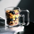 thumbnail image 2 of Bangcool Kitchen Tea Mug Glass Thickened Coffee Glass Mug Beverage Mug with Dual Handle, 2 of 10