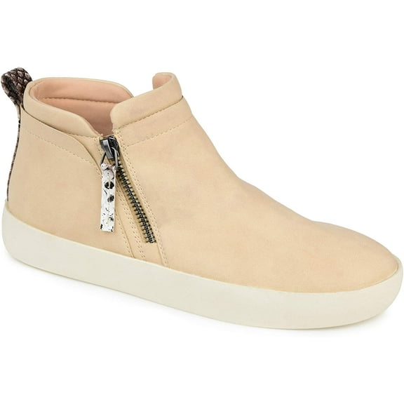Journee Collection Womens Casual and Fashion Sneakers 9.5 Taupe