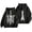Black, variant on Women's Zip Up Hoodie Oversized Skeleton Graphic Jacket for Streetwear and Casual Comfort Versatile Spring Fashion White S