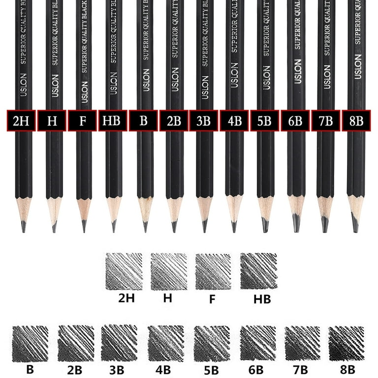 Professional Drawing Sketching Pencil Set 12 Pieces Art Pencils Graphite Shading  Pencils for Beginners & Pro Artists Painting - AliExpress