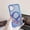 Clearblue, variant on Allytechgroup Phone Case for Apple iPhone 16, Compatible with MagSafe Stylish iPhone 16 Case with Glitter Bling Design, Shockproof Dual Layer iPhone 16 Cover, Clearpink