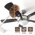 thumbnail image 4 of JFengqi Microfiber Ceiling Fan Duster with Extension Pole 13” to 49.7“ for Cleaning Fan, Furniture, Beige Brown, 4 of 6