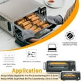 thumbnail image 3 of GCQ Air Fryer Accessories for Ninja Foodi 13 in 1 SP351 SP301 SP201 Air Fry Toaster Oven, 13.5''×12.3'' Air Fryer Replacement Basket Grill Wire Racks, 3 of 7