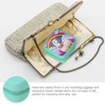 thumbnail image 3 of ZFLMY Llama Rainbow Clouds PU Leather Jewelry Box for Necklace, Ring, Earring - Bridesmaid Gifts and Travel Essential Green, 3 of 5
