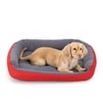 thumbnail image 1 of Cama para Perro PETS APPAREL HILLS Rojo Gris Resistente y Confortable con Relleno Suave, 1 of 7