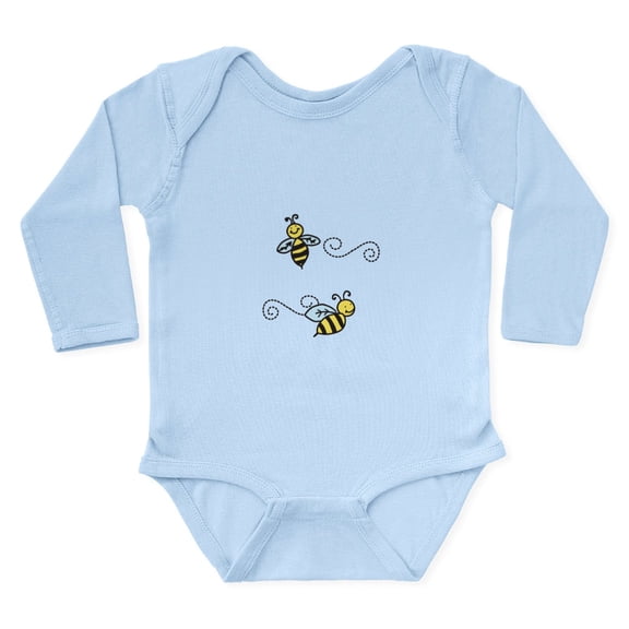 CafePress - Bees Body Suit - Long Sleeve Cotton Baby Bodysuit