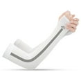 thumbnail image 4 of Cycling Sleeves Man Unisex Arm Men and Women Miss Cover Sun Block Sports Breathable White, 4 of 5