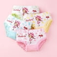 thumbnail image 4 of Godderr 4PCS Baby Toddler Girls Underwear Briefs,Baby Girls Breathable Cotton Print Shorts,2-12 Years Girls Underwear Boxer Briefs(Color Mix Match), 4 of 4