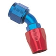 thumbnail image 4 of Russell Automotive Hose End Fitting 610120 Full Flow; -12 AN Hose; -12 AN Outlet; 45 Degree; Anodized; Red/Blue; Aluminum; Single, 4 of 4