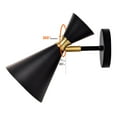 thumbnail image 4 of C Cattleya 1-Light Indoor Wall Sconce with Brass Accents-Black, 4 of 8