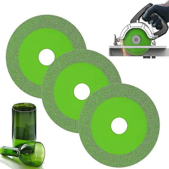 3 Glass Cutting Discs,multifunctional Diamond Saw Blade,cutting Disc For Glass,ceramics,ceramic Tiles, Etc