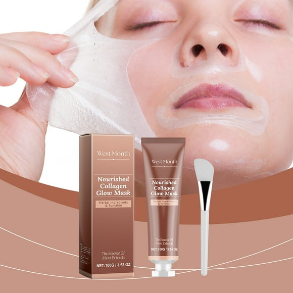 YFGEFTR Collagen Face Mask, Blackhead Mask Peel Off Gentle Exfoliating Mask Blackhead Remover Mask, Anti Aging Face Mask with Hydrolyzed Collagen, Peptide
