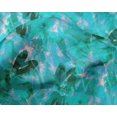thumbnail image 4 of oneOone Silk Tabby Turquoise Blue Fabric Florals Sewing Craft Projects Fabric Prints By Yard 42 Inch Wide, 4 of 4