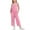 01#Pink, variant on Girls Casual Sleeveless Jumpsuits Spaghetti Strap Loose Overalls Rompers Long Pants With Pocket Summer Clothes