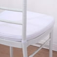 thumbnail image 6 of Efavormart 5 PCS | WHITE Chiavari Chair Cushion Chair Pad with Attachment Straps Party Event Decoration - 2" Thick, 6 of 10