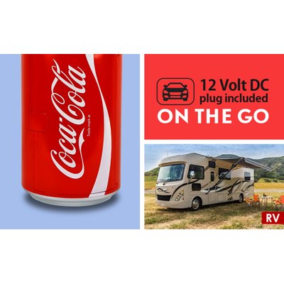 Buy Coca Cola 8 Cans Ac Dc Electric Mini Cooler Mini Fridge Red Online In Indonesia 45653396