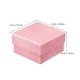 thumbnail image 2 of TEHAUX Pink Paper Jewelry Storage Case with Black Sponge for Rings and Accessories 24 Pcs, 2 of 8