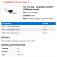 thumbnail image 2 of Fuel Tank Cap - Compatible with 2000 - 2004 Dodge Intrepid 2001 2002 2003, 2 of 2