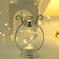 thumbnail image 3 of LCXmlly Battery Operated Lantern LED Lantern Vintage Operated Portable Handle Home Decor Flameless Electronic Lamp Night Light Christmas Party, 3 of 8
