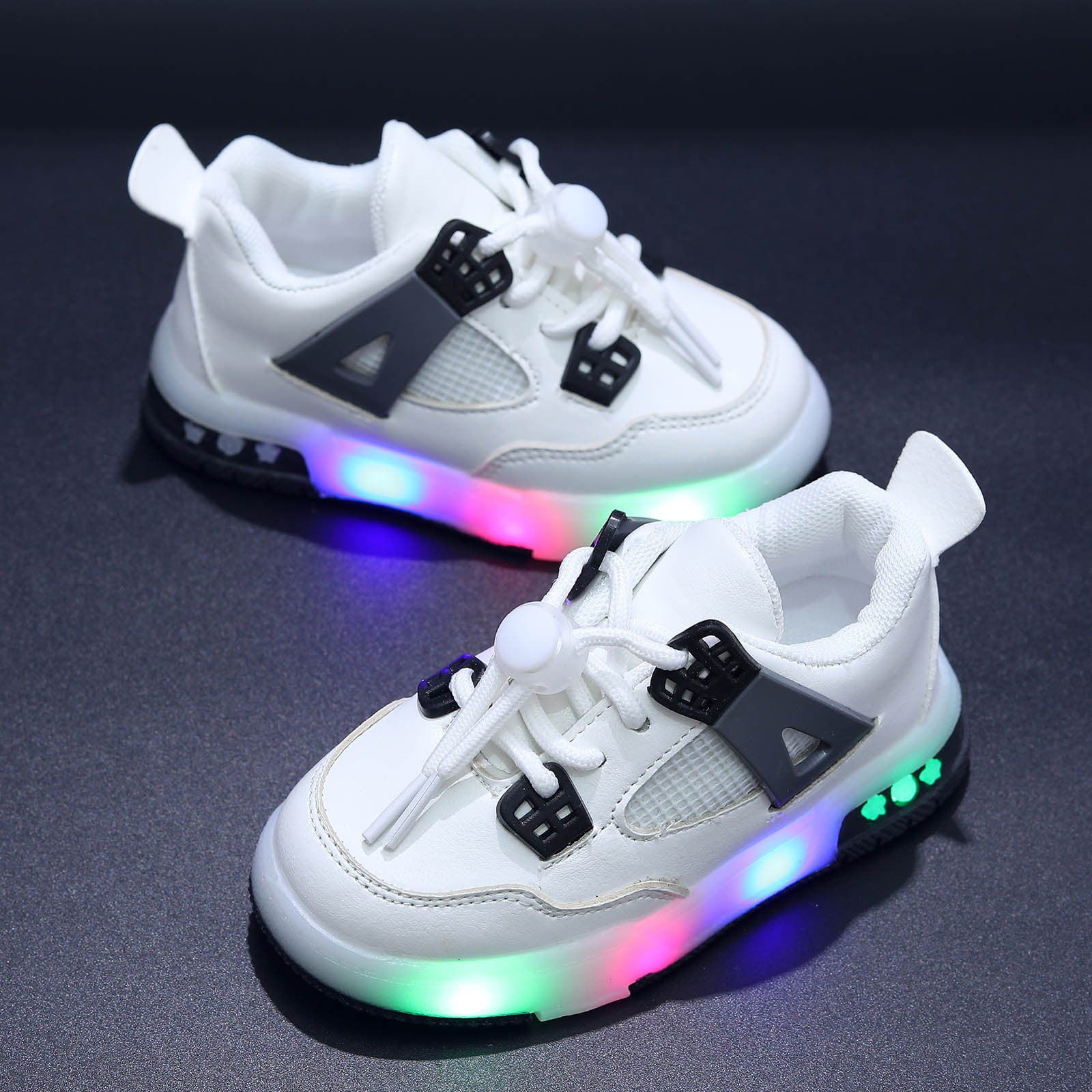 Baby Girl Shoes Led Light Up Shoes Walking Shoes Casual Shoes Kids Sneakers,Size 3 Years-3.5 Years