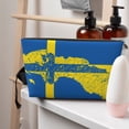 thumbnail image 7 of Sweden Map Flag Small Purse Organizer Zipper Cosmetic Handbag Tote Pouch For Women, 7 of 7