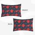 thumbnail image 3 of Haiem Pillowcase for Hair and Skin Queen - Rose Flowers Printed Soft Pillowcase with Envelope Closure-20"x30", 3 of 8