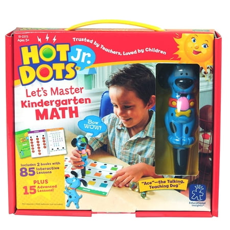 Educational Insights Hot Dots Jr. Kindergarten Math Set with Interactive Pen, Kindergarten Math Workbook, Ages 5-6