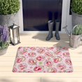 thumbnail image 2 of Strawberry Princess Pattern Flannel Non Slip Door Rugs,Washable Door Mats Indoor,Decorative Door Mats,Dirt-Resistant and Absorbent Doormat for Entrance,Bedroom,Kitchen,Bathroom,31.5x17in(80x43cm), 2 of 4