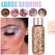 thumbnail image 1 of Gel con purpurina lentejuelas grandes brillo corporal maquillaje brillante para cara uñas ojos labios, 1 of 7