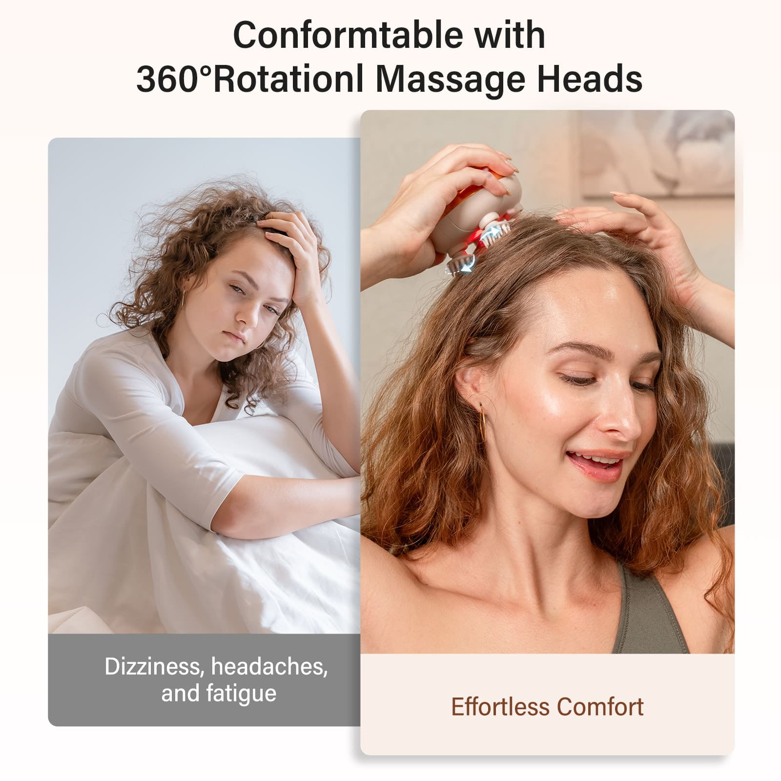 Arboleaf Electric Scalp Massager Waterproof Head with 8 Removable Claws