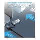 thumbnail image 1 of Adaptador de red de conector dual Usb A/usb C, adaptador Ethernet Rj45, tarjeta de red externa Compatible con Lapt, 1 of 5
