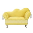 thumbnail image 2 of Mini silla en miniatura franela suave muebles para casa de muñecas decoración caja de almacenamiento de joyería amarillo crema ANGGREK  Otros, 2 of 8