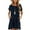 Navy #007, variant on Mohiass Women's Short Sleeve Flowy Swing T Shirt Dress Baby Doll Cute Casual Pockets Dresses Dark Green L