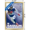 thumbnail image 3 of NFL New York Giants - Saquon Barkley 22 Wall Poster, 14.725" x 22.375" Framed, 3 of 6
