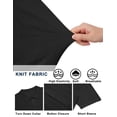 thumbnail image 5 of COOFANDY Men' Knitted Shirt Short Sleeve Casual Polo Shirt Vacation Summer Beach Button Down Shirts Shirts, 5 of 6