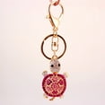 thumbnail image 3 of Creative Turtle Porte-Clés Scintillant en Alliage Strass Cristal Porte-Clés Sac à Main Pendentif Sac à Main, 3 of 7