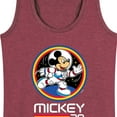 thumbnail image 3 of Mickey & Friends - Mickey 28 Space Badge - Women's Racerback Tank Top, 3 of 5