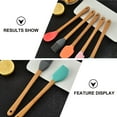 thumbnail image 4 of 5pcs Kids Baking Tools Silicone Cooking Spatulas Scraper Spoon Oil Brush, 4 of 5