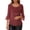 Red, variant on Blouses for Women Dressy Casual 3/4 Sleeve Cowl Neck Sparkly Tops Shirts for Evening Party Red S