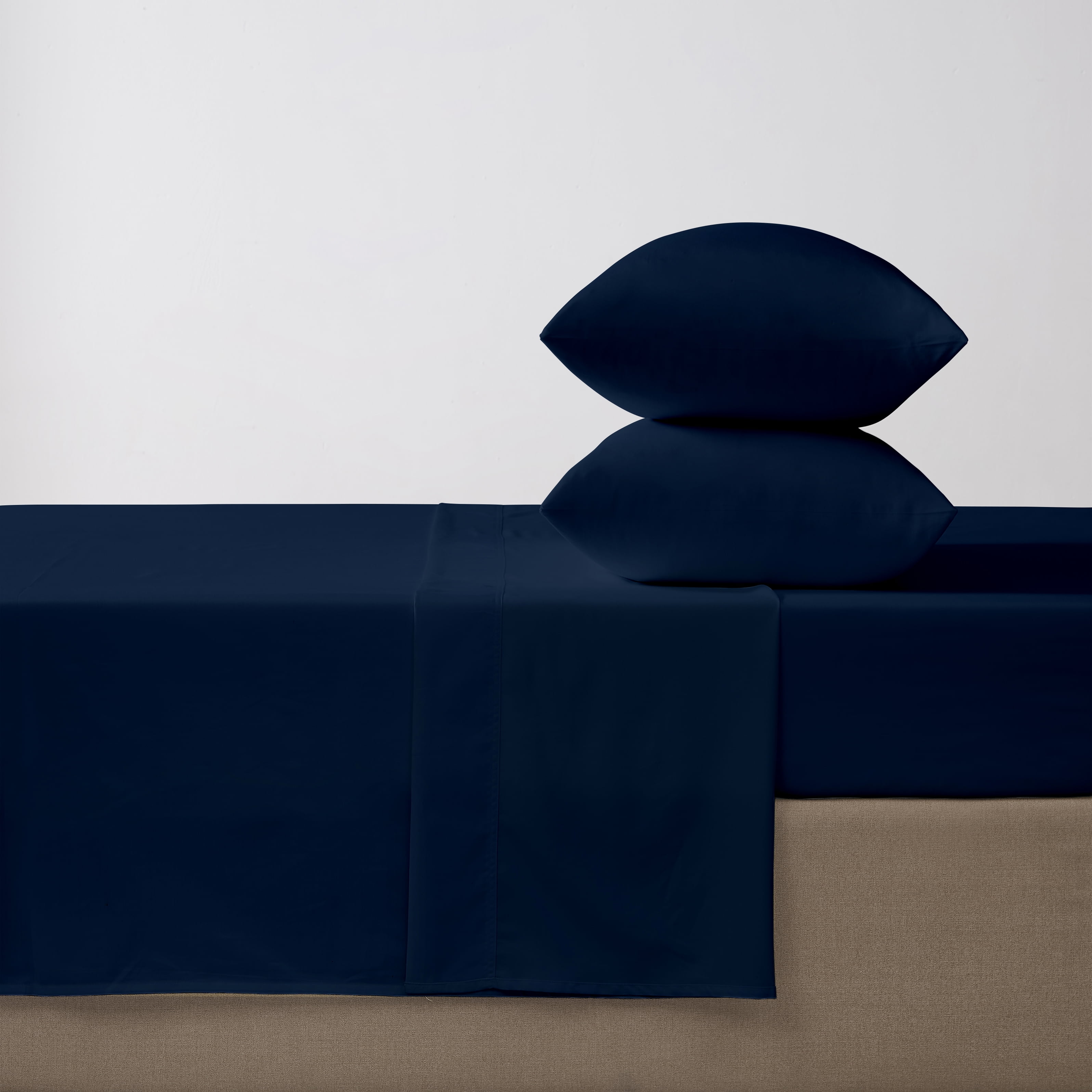 hometrends 300 TC Brushed Percale Flat Sheet, Size: Twin - King