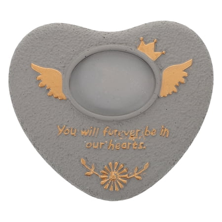 Phenofice Pet Memorial Stones for Garden with Durable Grey Engraved Outdoor Pet Grave Marker Plaques