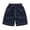 Dark Blue, variant on Soft Washed Pure‑Cotton Toddler Boys Loose Dark Denim Knee‑Length Shorts, Double‑Stitched Hem Lightweight Summer Casual