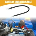 thumbnail image 2 of 1 Pcs 3/8" Lugs 1ft Cable Length Universal Battery Inverter Cable - Car 6 AWG Gauge Battery Cables Durable - Pure Copper Rubber Black, 2 of 7