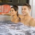 thumbnail image 6 of LifeSmart 4-Person 13-Jet Plug & Play Round Hot Tub with Thermal Cover, Taupe, 6 of 10