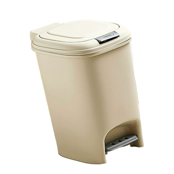 8L 10L 15L Waste Recycling Bin with Foot Pedal Press Mechanism Paper Basket Box for Household Use