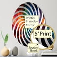 thumbnail image 3 of Designart "Radiant Rainbow of Hindu Chakras" Hinduism Vortex Round Wall Mirror - Spiritual Oval Printed Decorative Mirror - Multiple Color Options, 3 of 5